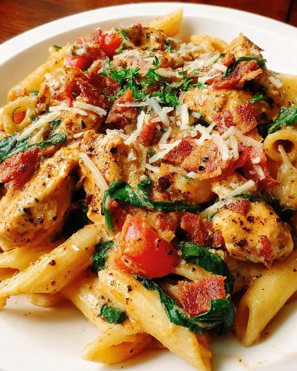 Creamy Chicken Pasta with Bacon