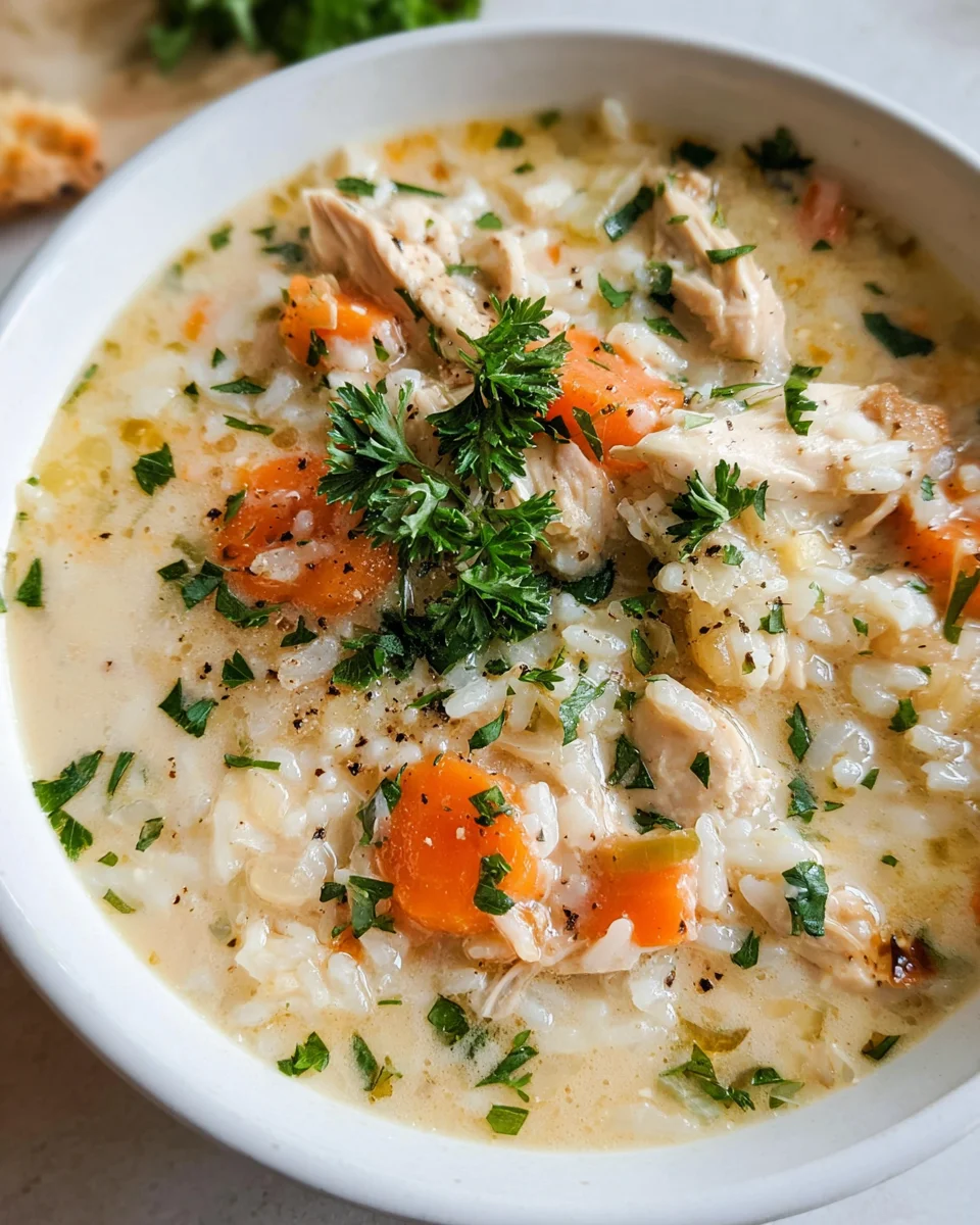 Creamy Chicken and Rice Soup