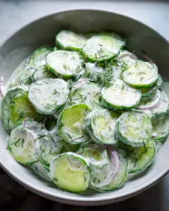 Creamy Cucumber Salad