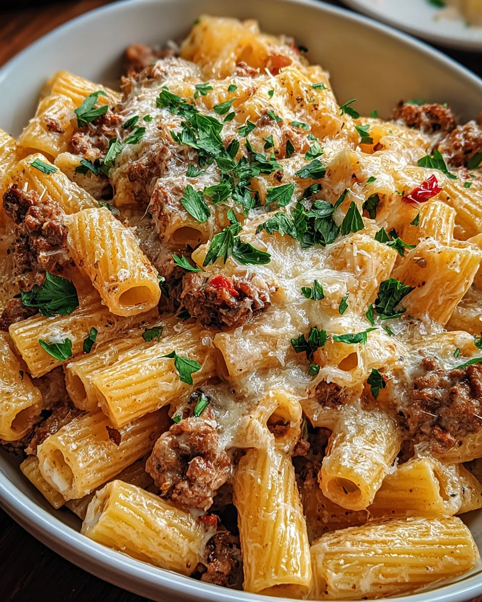 Creamy Parmesan Beef Rigatoni 20 Creamy Parmesan Beef Rigatoni