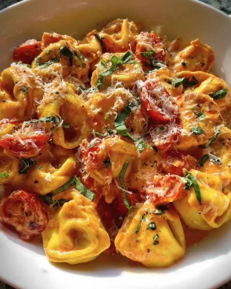 Creamy Tortellini with Tomatoes