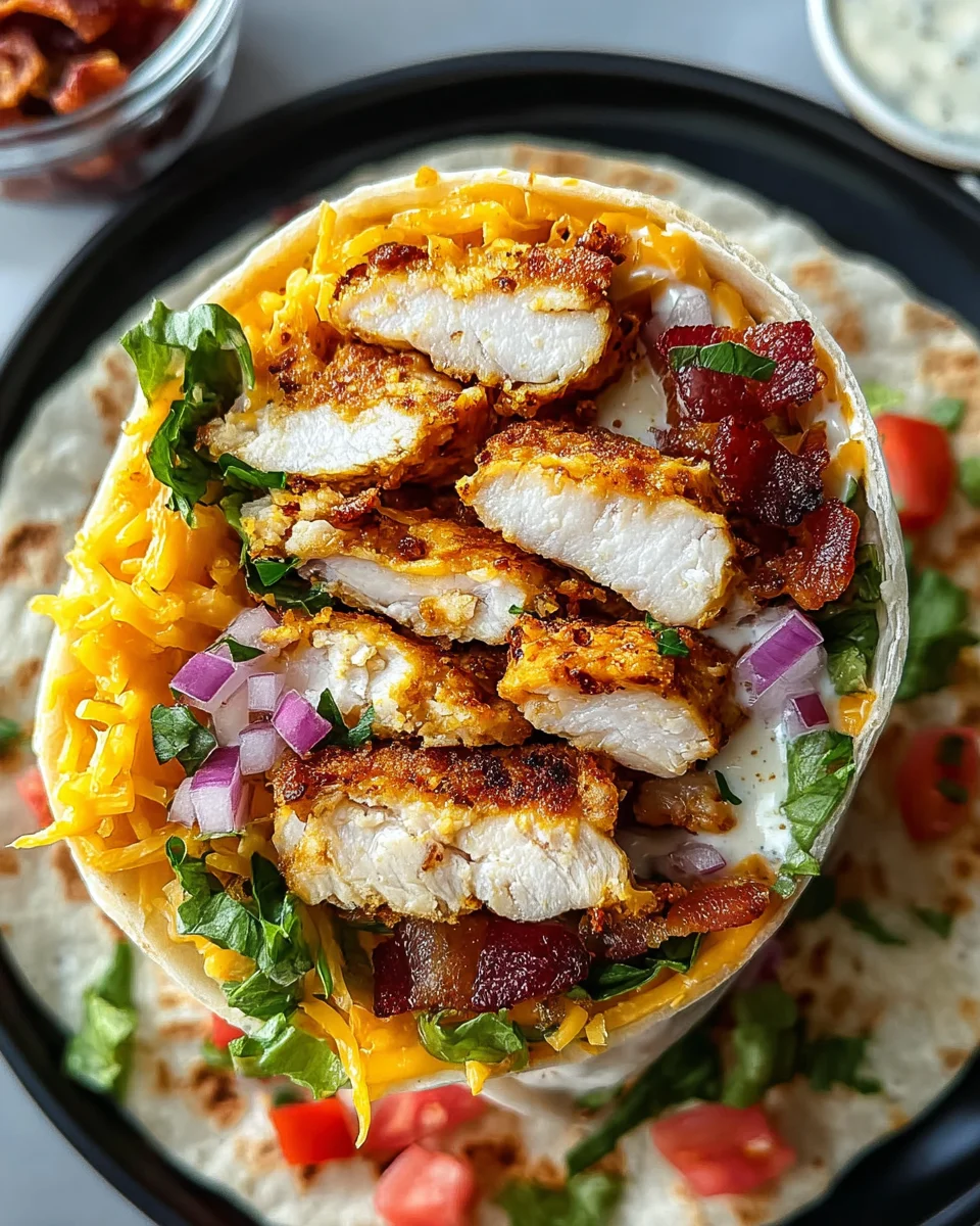 Crispy Chicken Bacon Ranch Wrap 19 Crispy Chicken Bacon Ranch Wrap