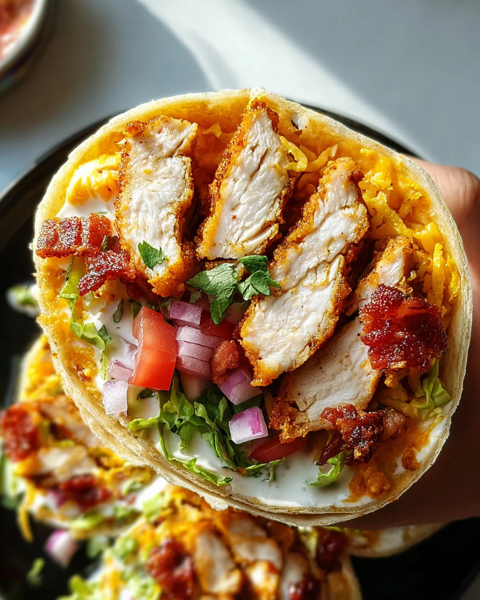 Crispy Chicken Bacon Ranch Wrap 20 Crispy
