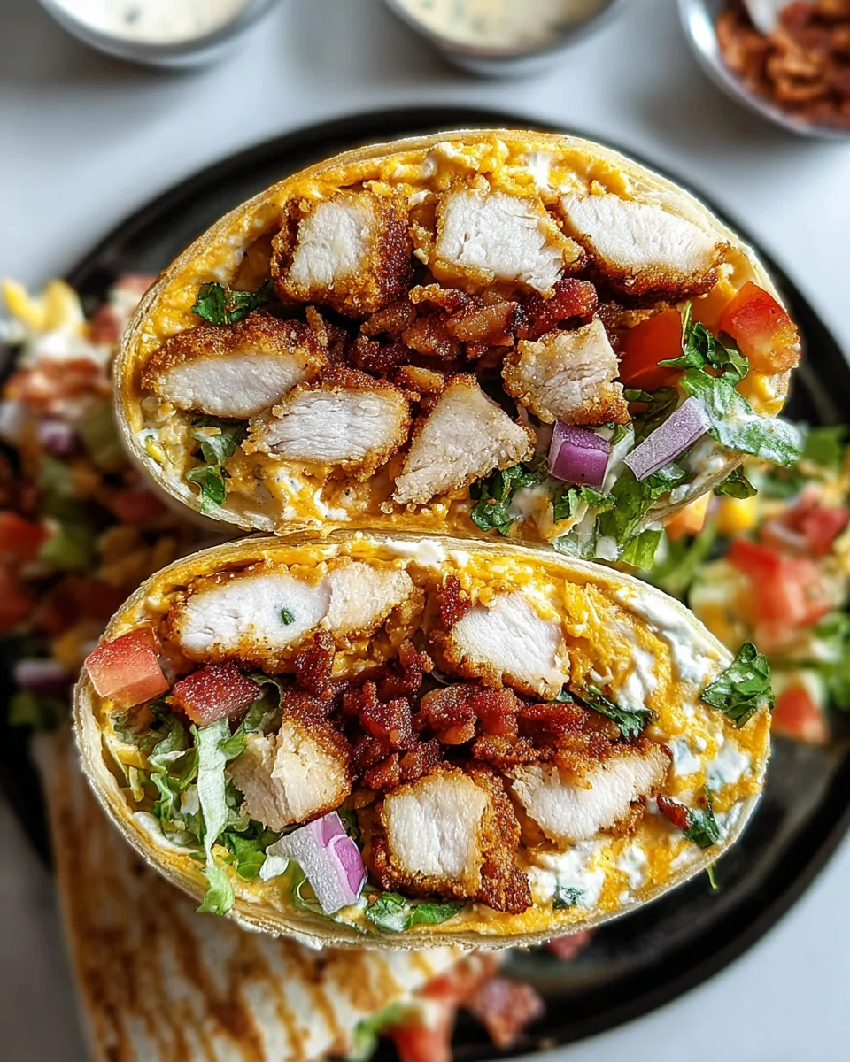 Crispy Chicken Bacon Ranch Wrap 21 Crispy