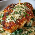 Crispy Parmesan Chicken with a Rich Garlic Sauce