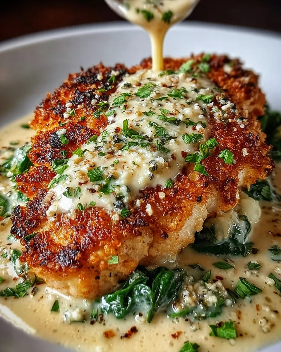 Crispy Parmesan Chicken with a Rich Garlic Sauce 17 Crispy Parmesan Chicken with a Rich Garlic Sauce
