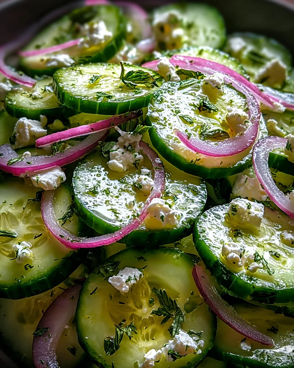 Cucumber Feta Salad 18 Cucumber