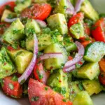 Cucumber Tomato Avocado Salad