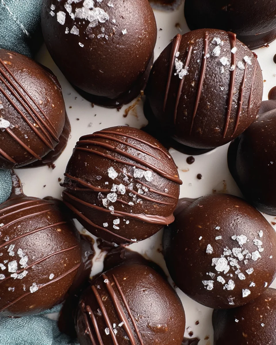 Dark Chocolate Protein Balls (No Bake, Low Carb) Dark