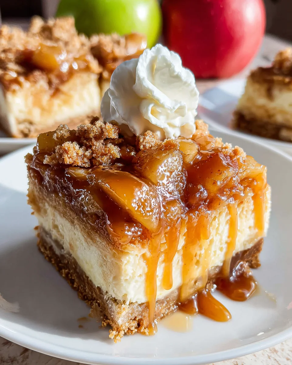 Easy Caramel Apple Cheesecake Bars 33 Easy
