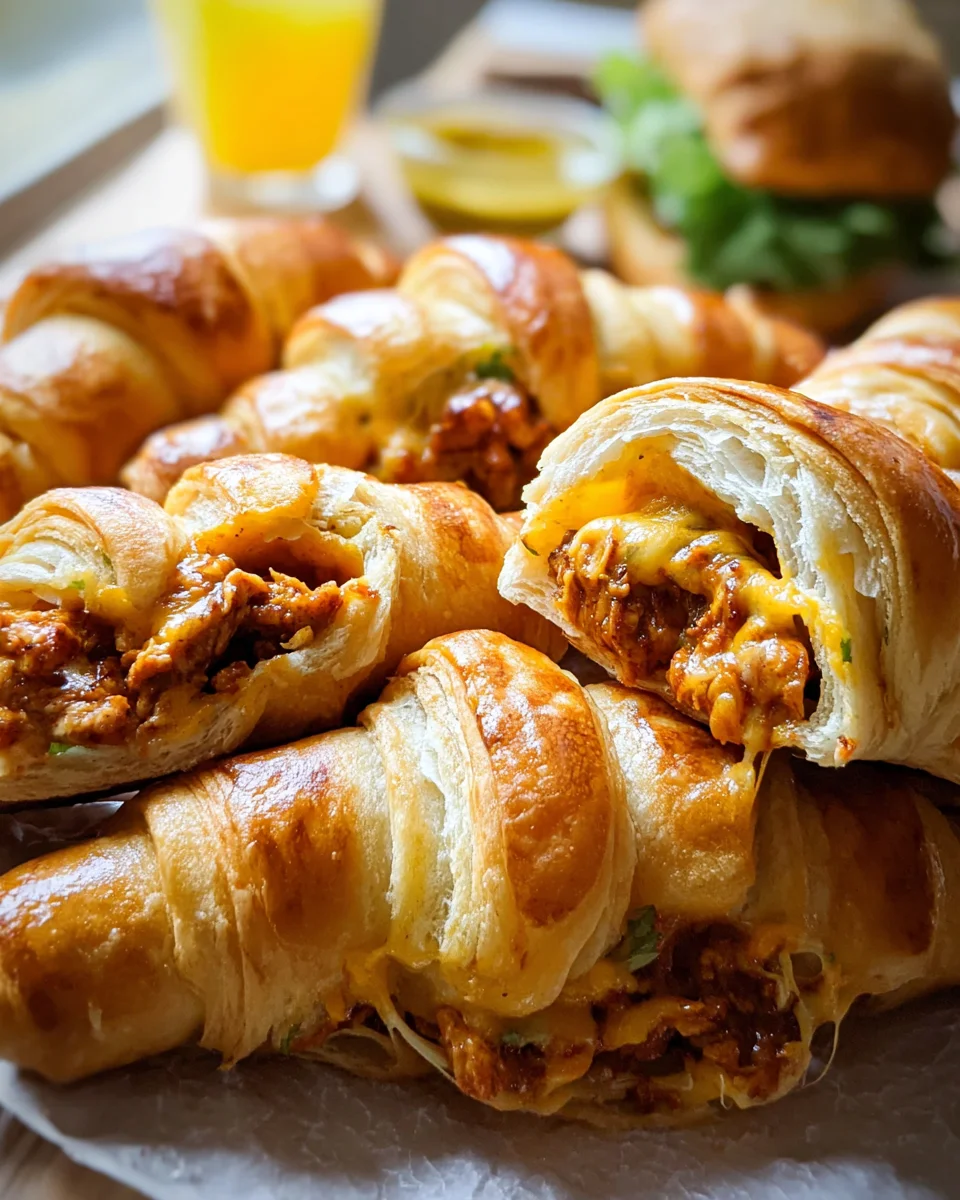 Easy Cheesy Chicken-Filled Crescents Easy
