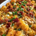 Easy Chicken Bacon Ranch Tater Tot Casserole