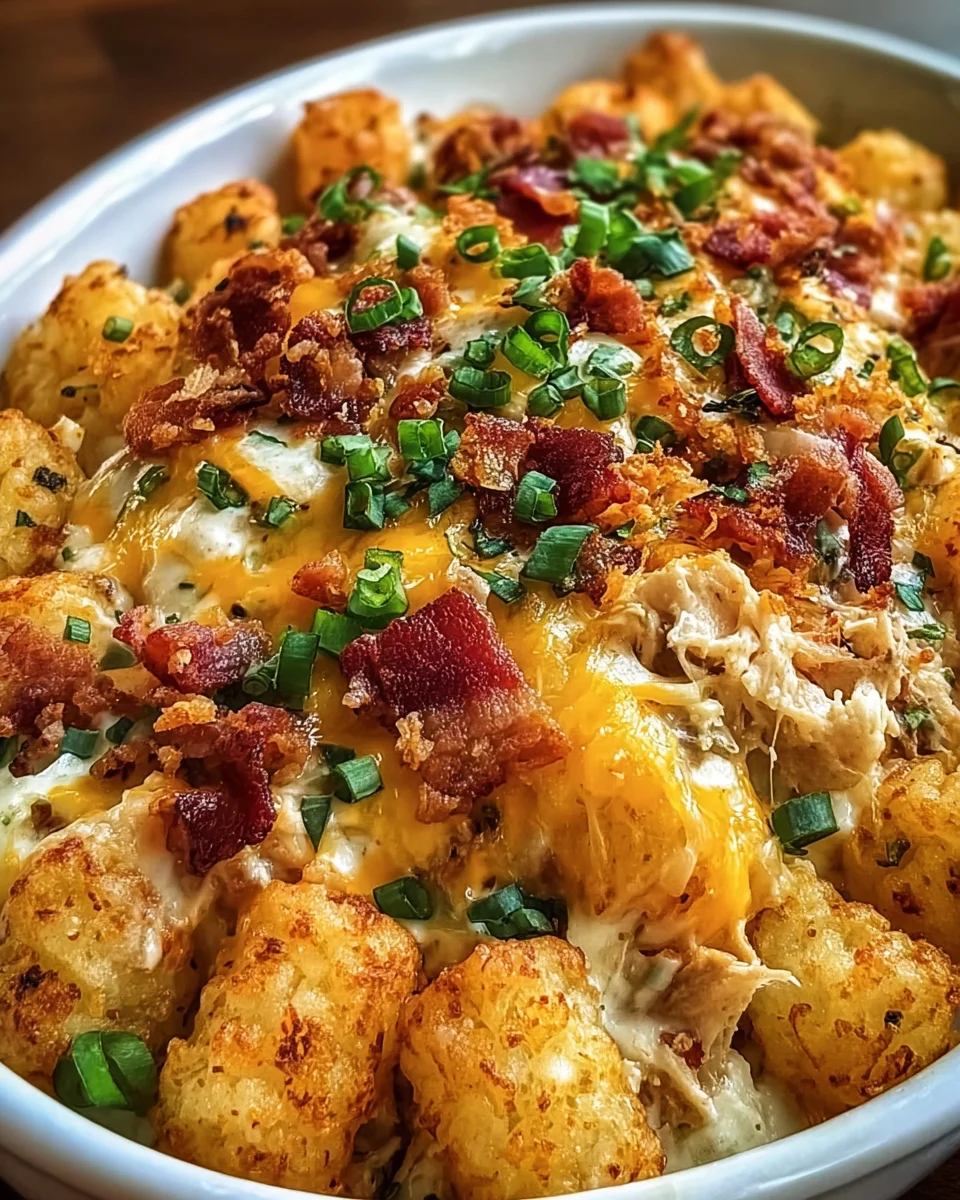 Easy Chicken Bacon Ranch Tater Tot Casserole 20 Easy Chicken Bacon Ranch Tater Tot Casserole