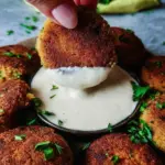 Easy Lentil Patties (with Lemon Tahini Dip)
