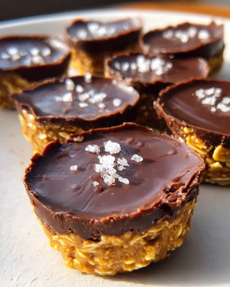 Easy No Bake Peanut Butter Oat Cups