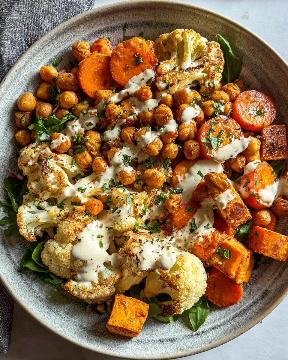 Easy Nourish Bowl Recipe with Tahini Yogurt Dressing 20 Easy