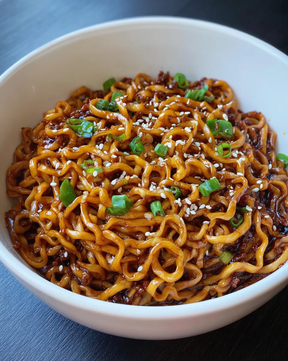 Easy Saucy Ramen Noodles