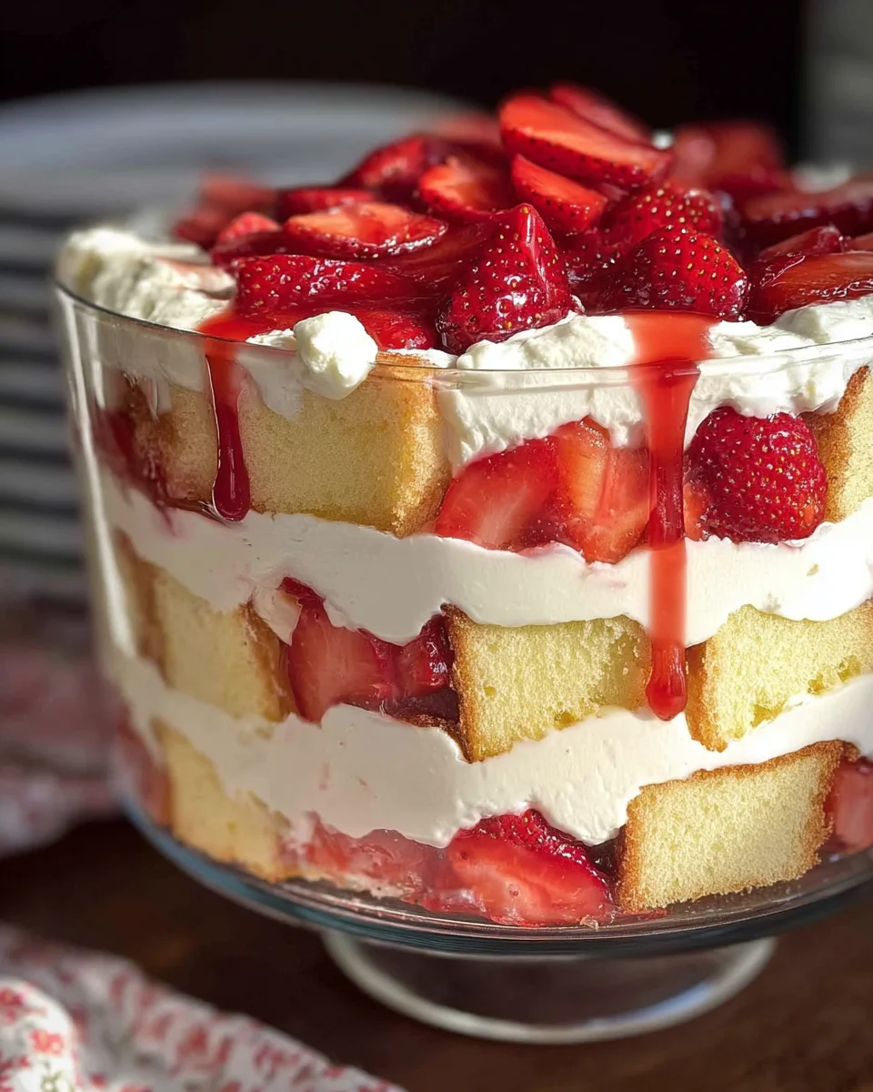 Easy Strawberry Trifle with Pound Cake 16 Easy Strawberry Trifle with Pound Cake
