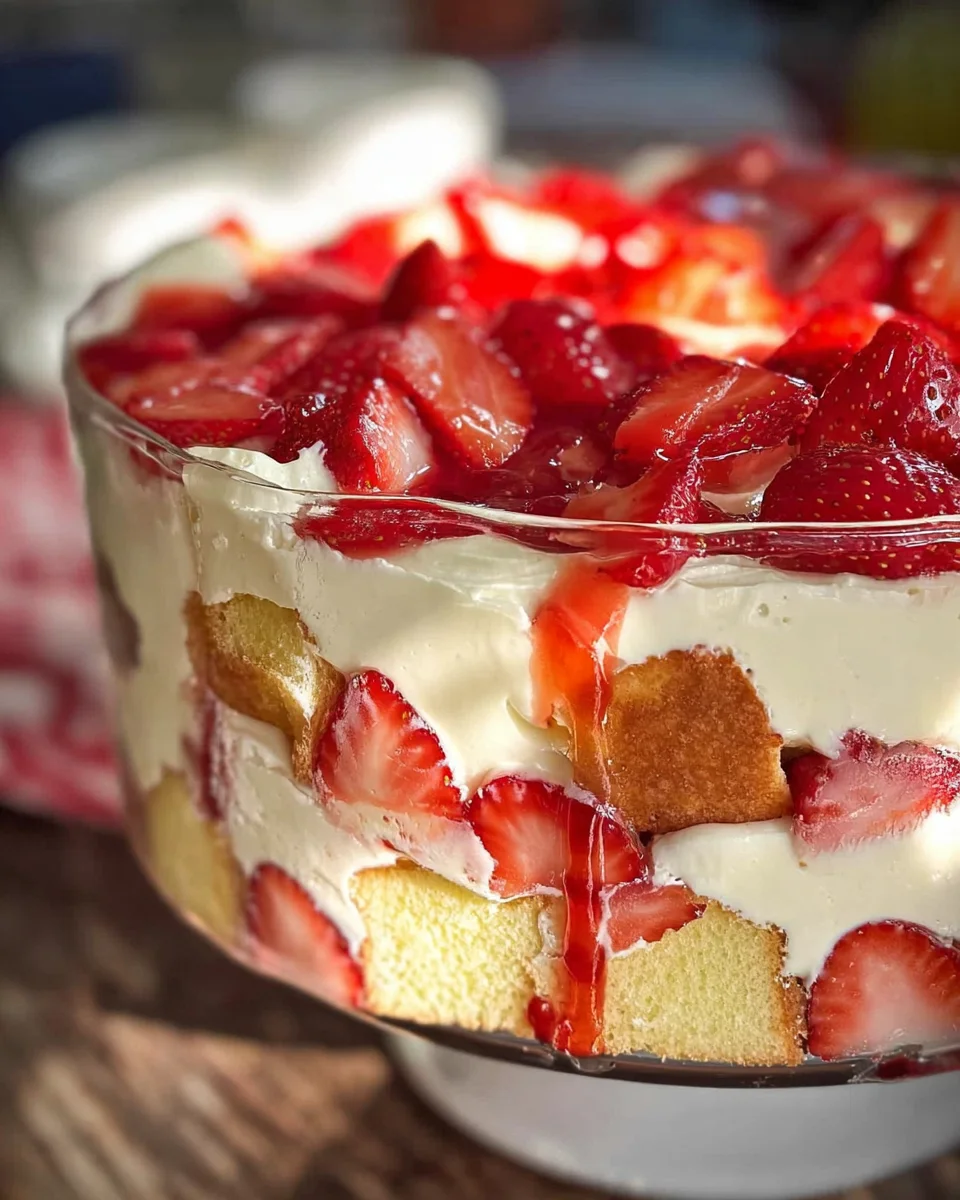 Easy Strawberry Trifle with Pound Cake 17 Easy