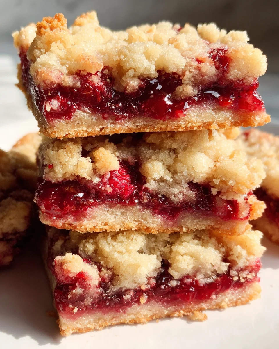 Fabulous Five Ingredient Raspberry Bars