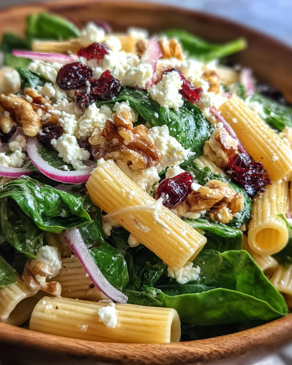 Feta & Cranberry Rigatoni Salad with Lemon Vinaigrette 22 Feta