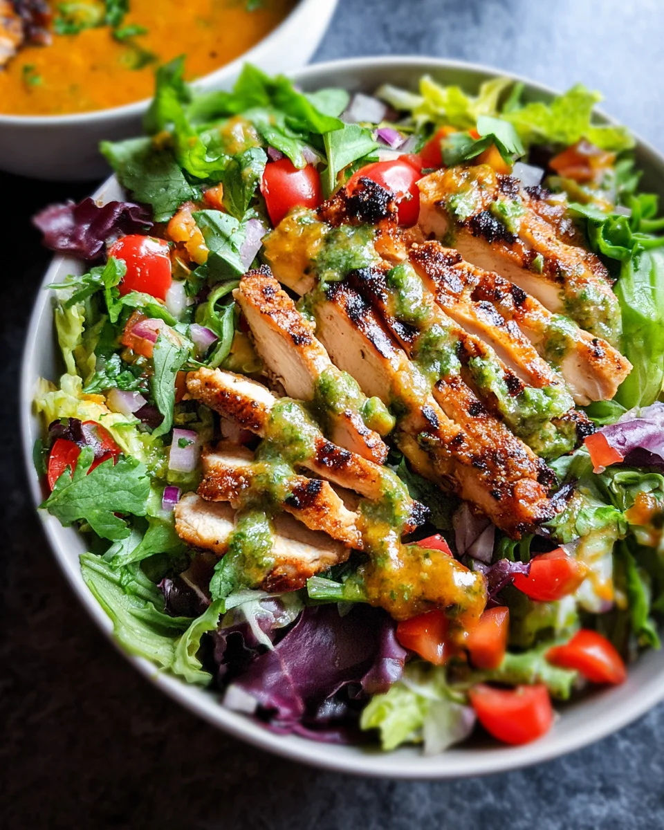 Fiesta Ranch Salad with Salsa Verde Chicken Fiesta