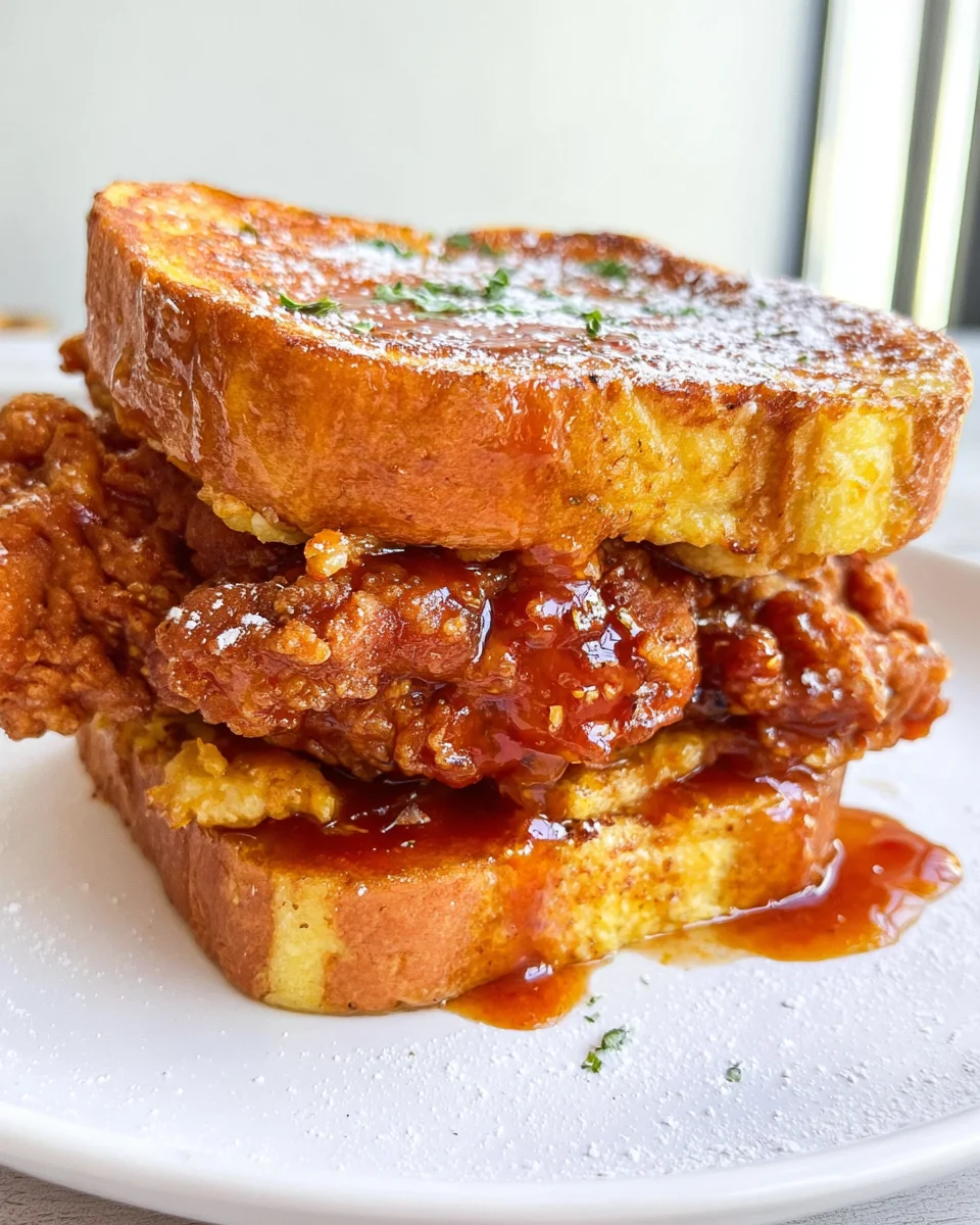 French Toast Fried Chicken Sandwich 34 French Toast Fried Chicken Sandwich