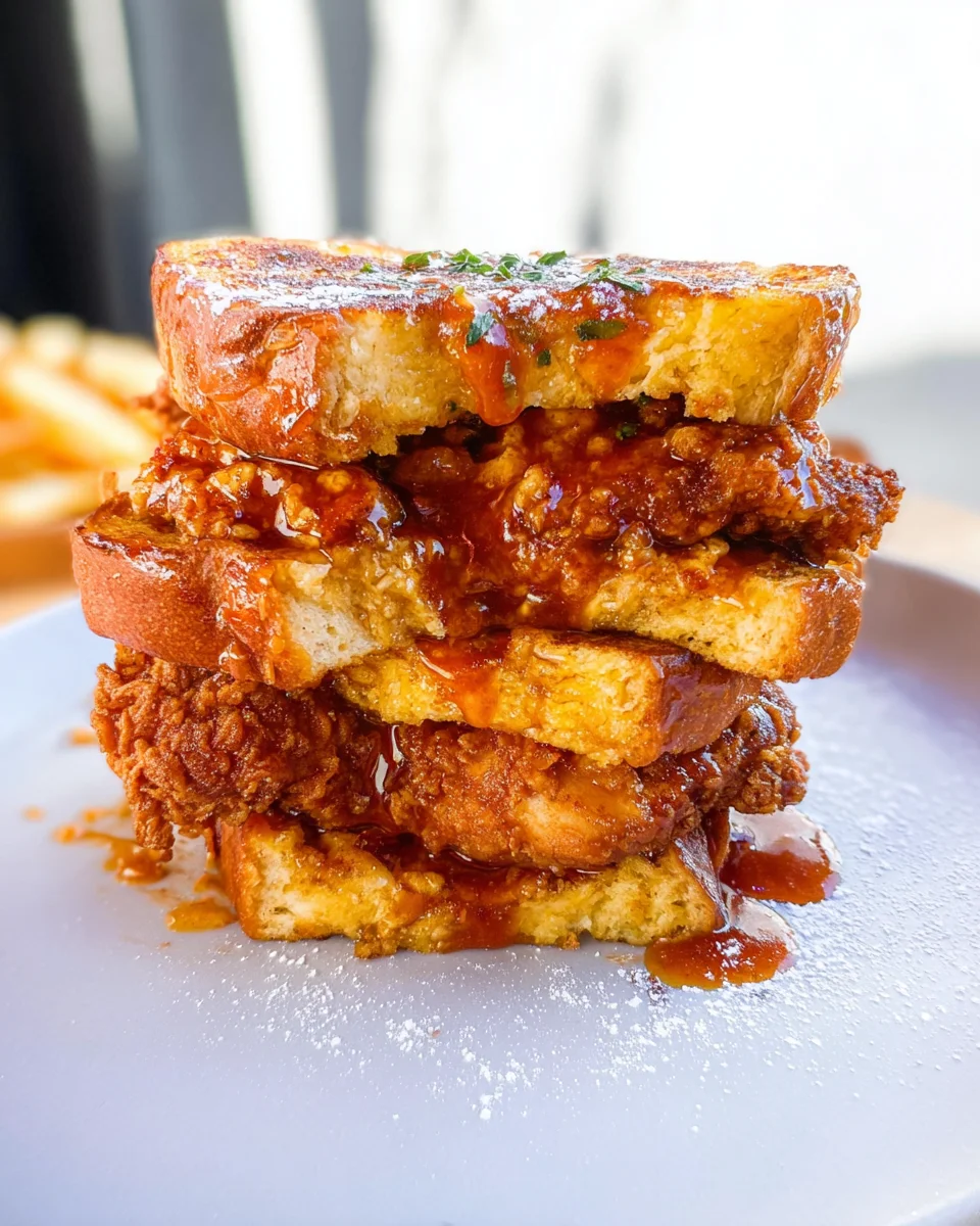French Toast Fried Chicken Sandwich 35 French