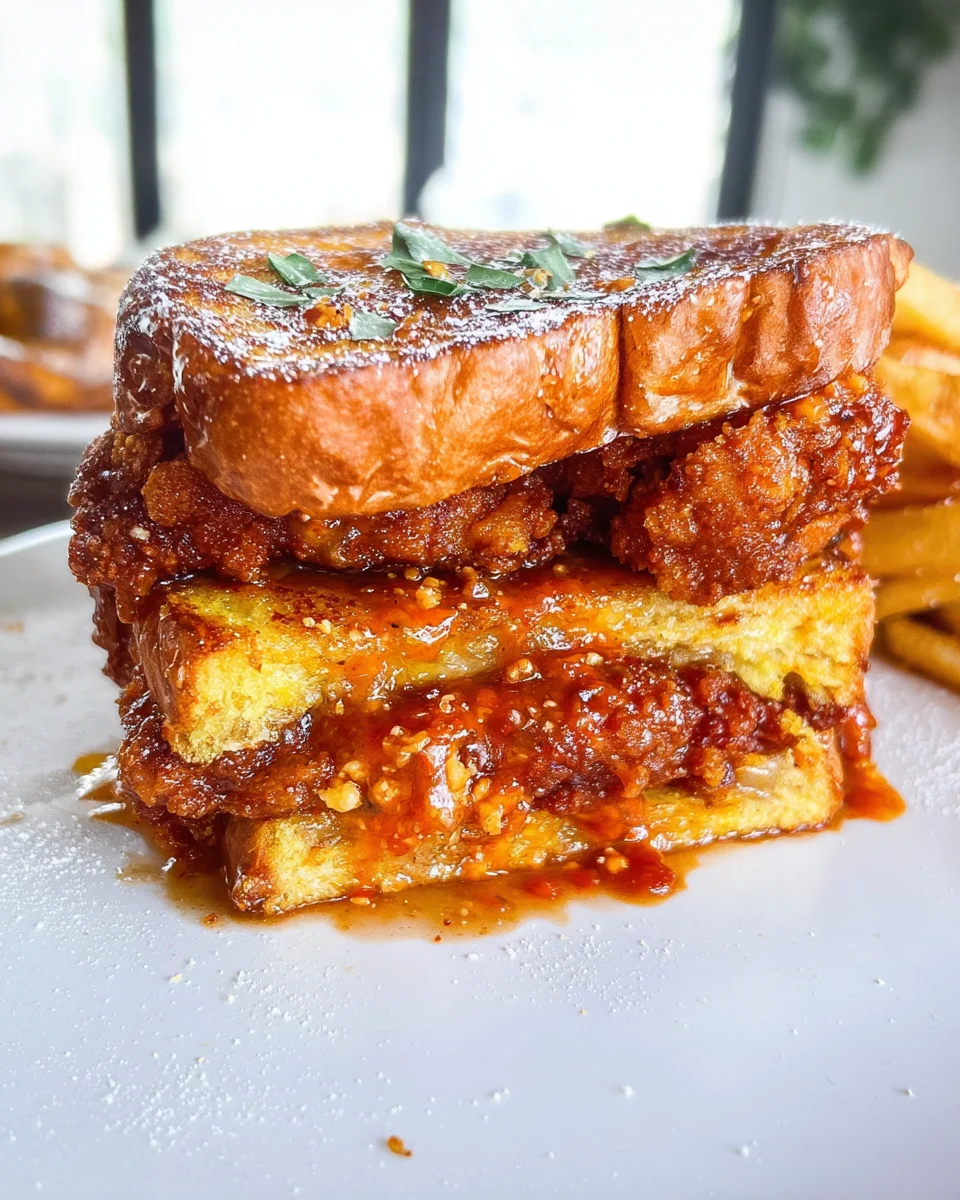 French Toast Fried Chicken Sandwich 36 French