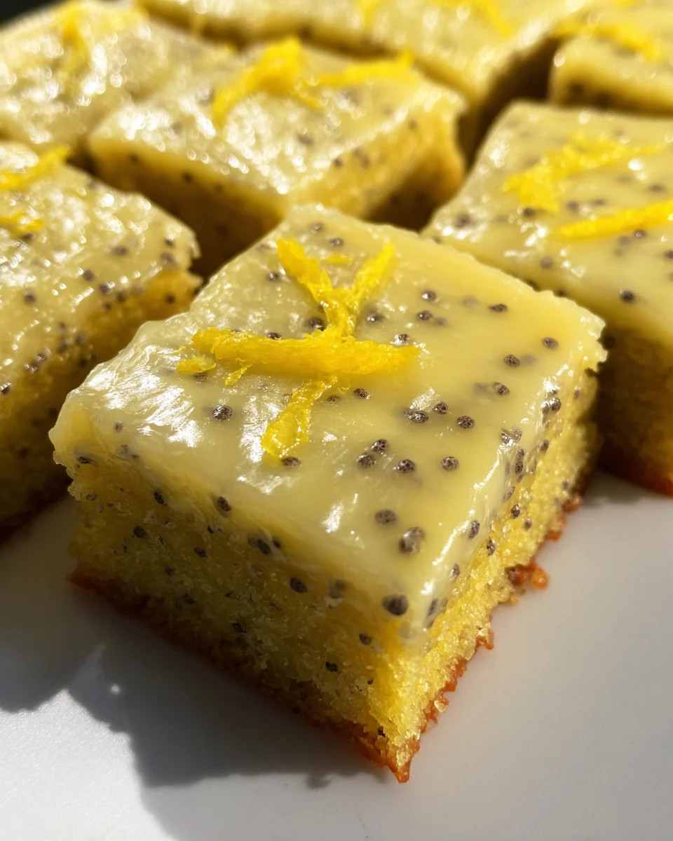Glazed Lemon Poppy Seed Bars Glazed Lemon Poppy Seed Bars