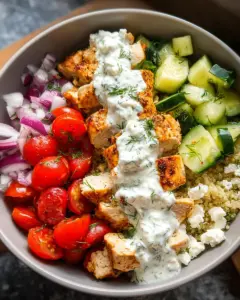 Greek Chicken Bowls