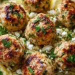 Greek Chicken Meatballs with Lemon Orzo Greek Chicken Meatballs with Lemon Orzo
