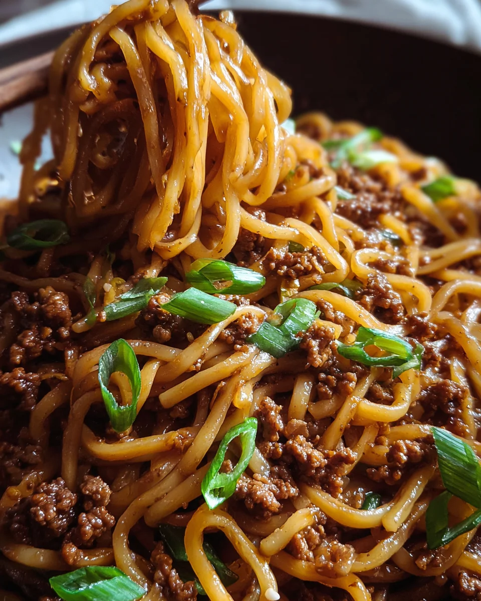 Ground Beef Mongolian Noodles 20 Ground Beef Mongolian Noodles