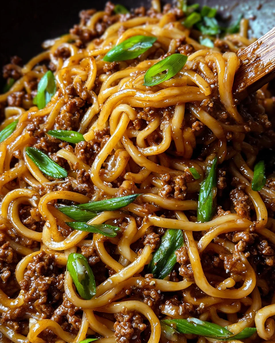 Ground Beef Mongolian Noodles 21 Ground