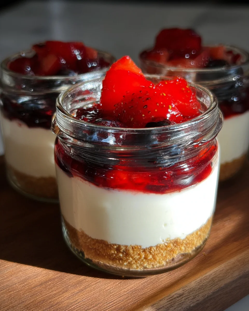 High Protein Cheesecake Jars High