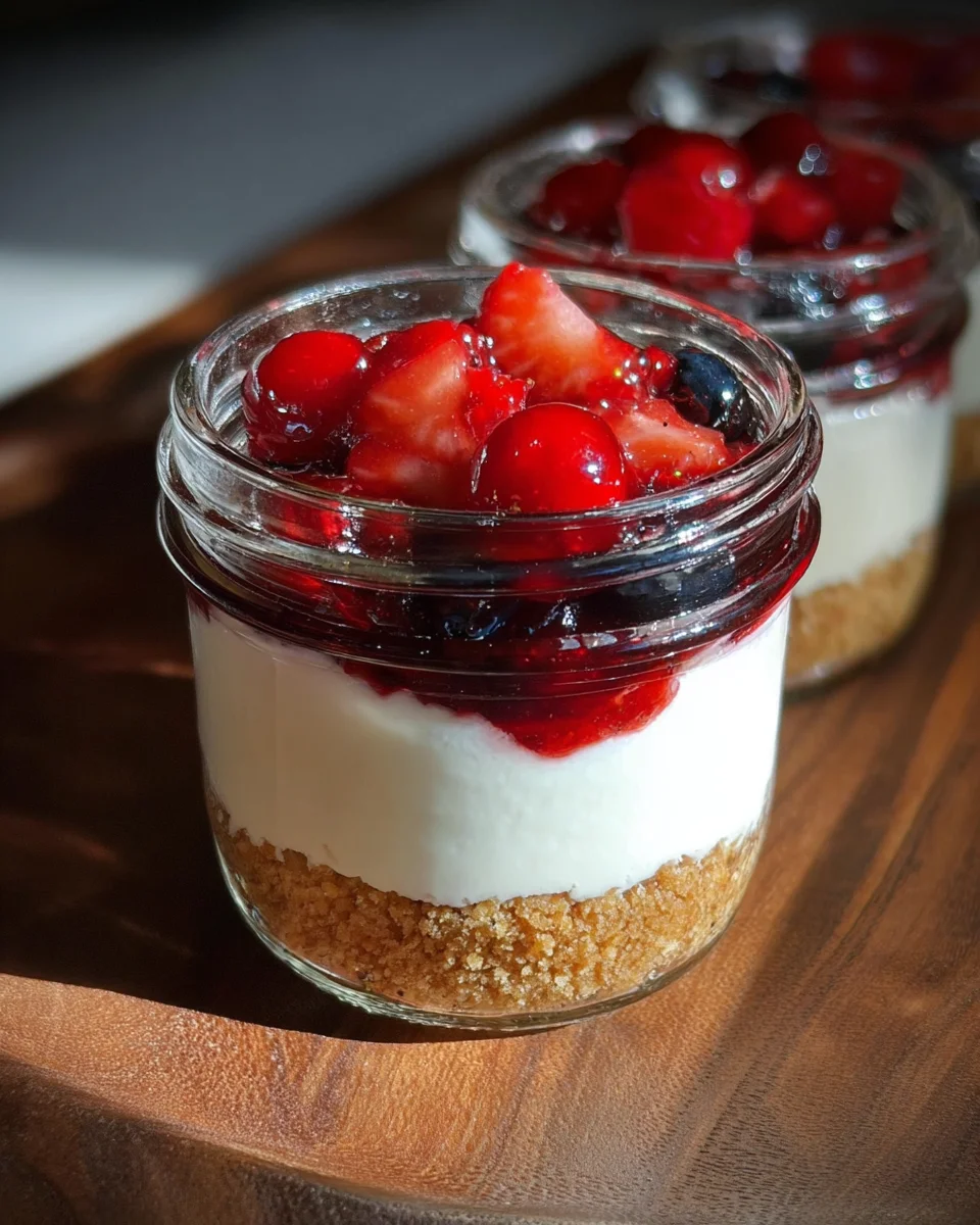 High Protein Cheesecake Jars High