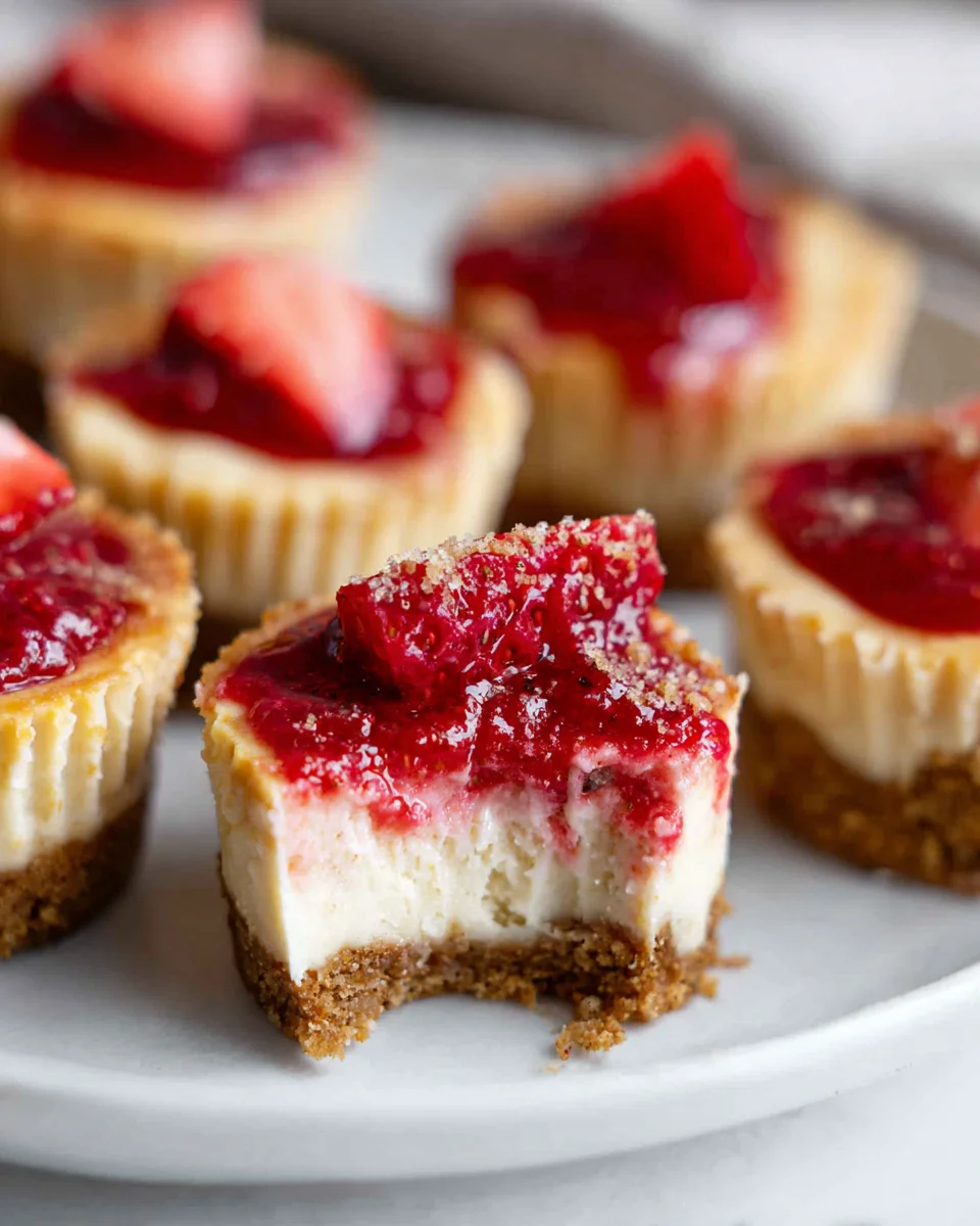 High Protein Healthy Strawberry Cheesecake Bites High Protein Healthy Strawberry Cheesecake Bites