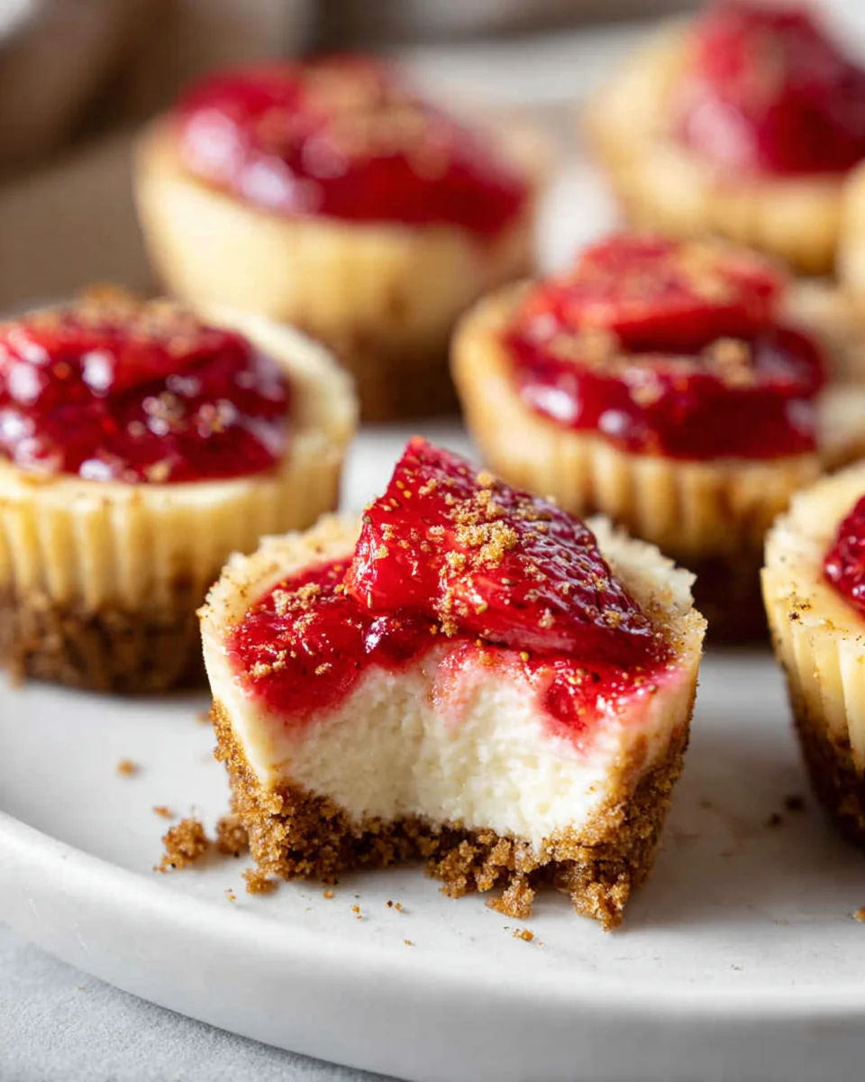 High Protein Healthy Strawberry Cheesecake Bites High