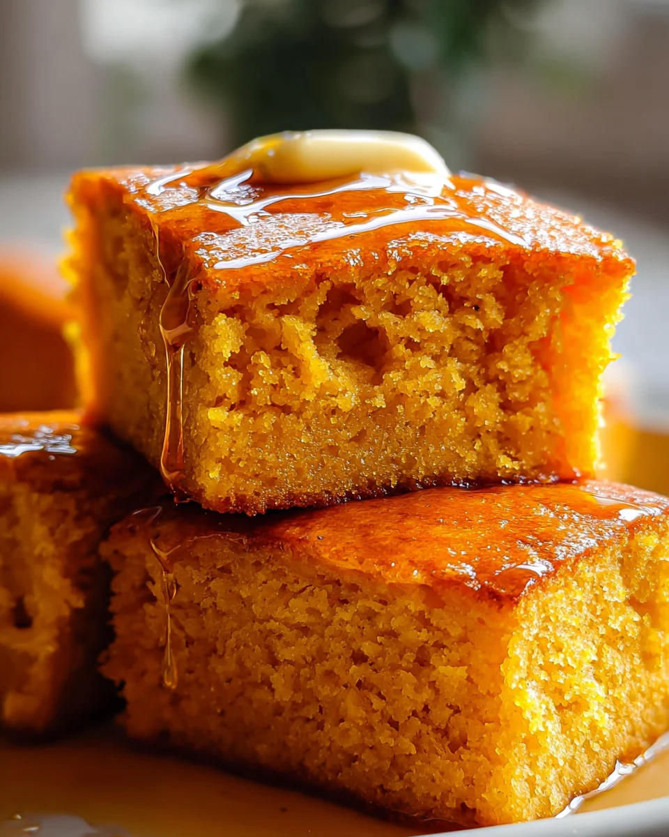 Honey Butter Sweet Potato Cornbread