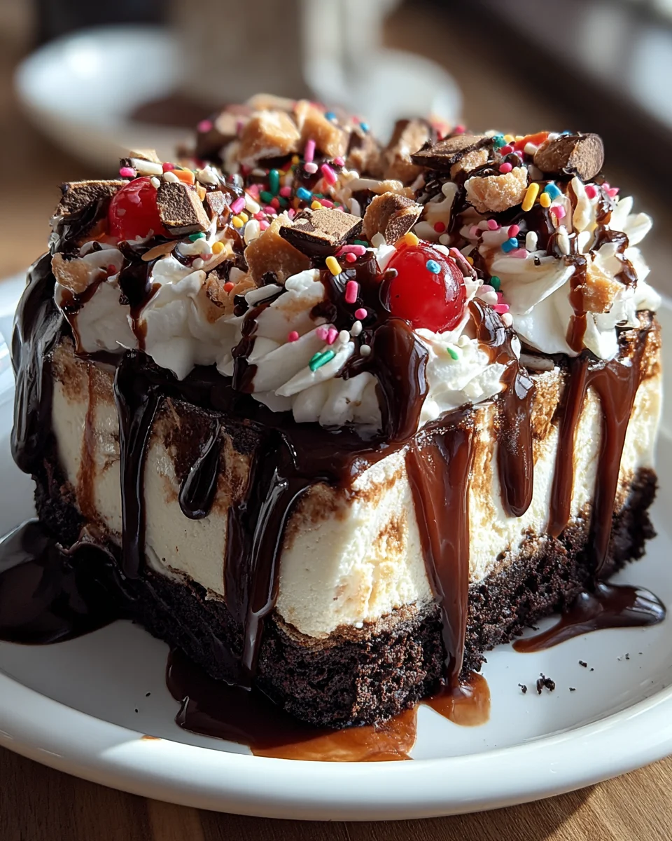Hot Fudge Sundae Brownie Cheesecake Hot