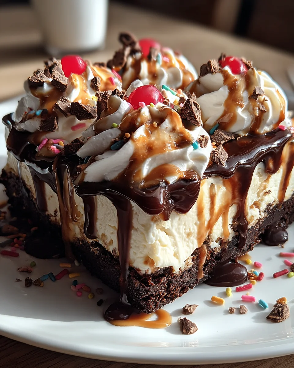 Hot Fudge Sundae Brownie Cheesecake Hot