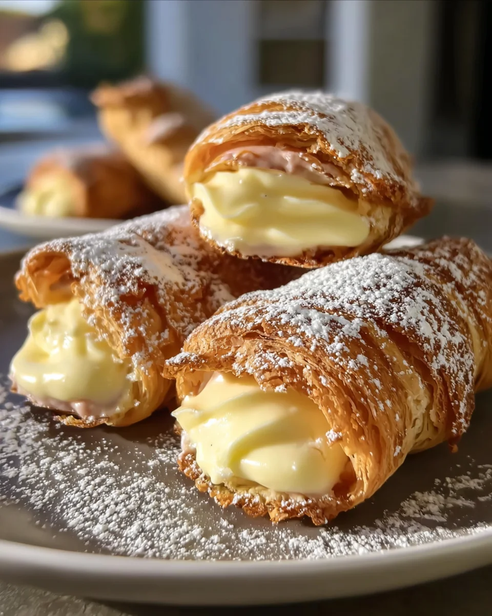 Italian Cream Stuffed Cannoncini