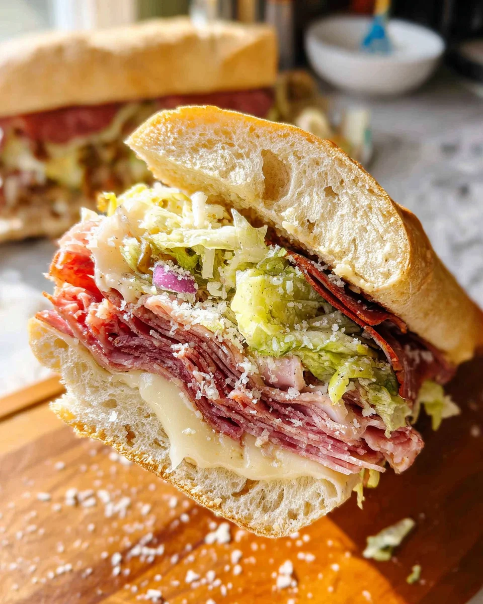 Italian Grinder Salad Sandwich (TikTok Viral Recipe) Italian