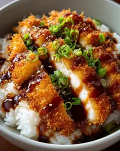 Japanese Katsu Bowls with Tonkatsu Sauce