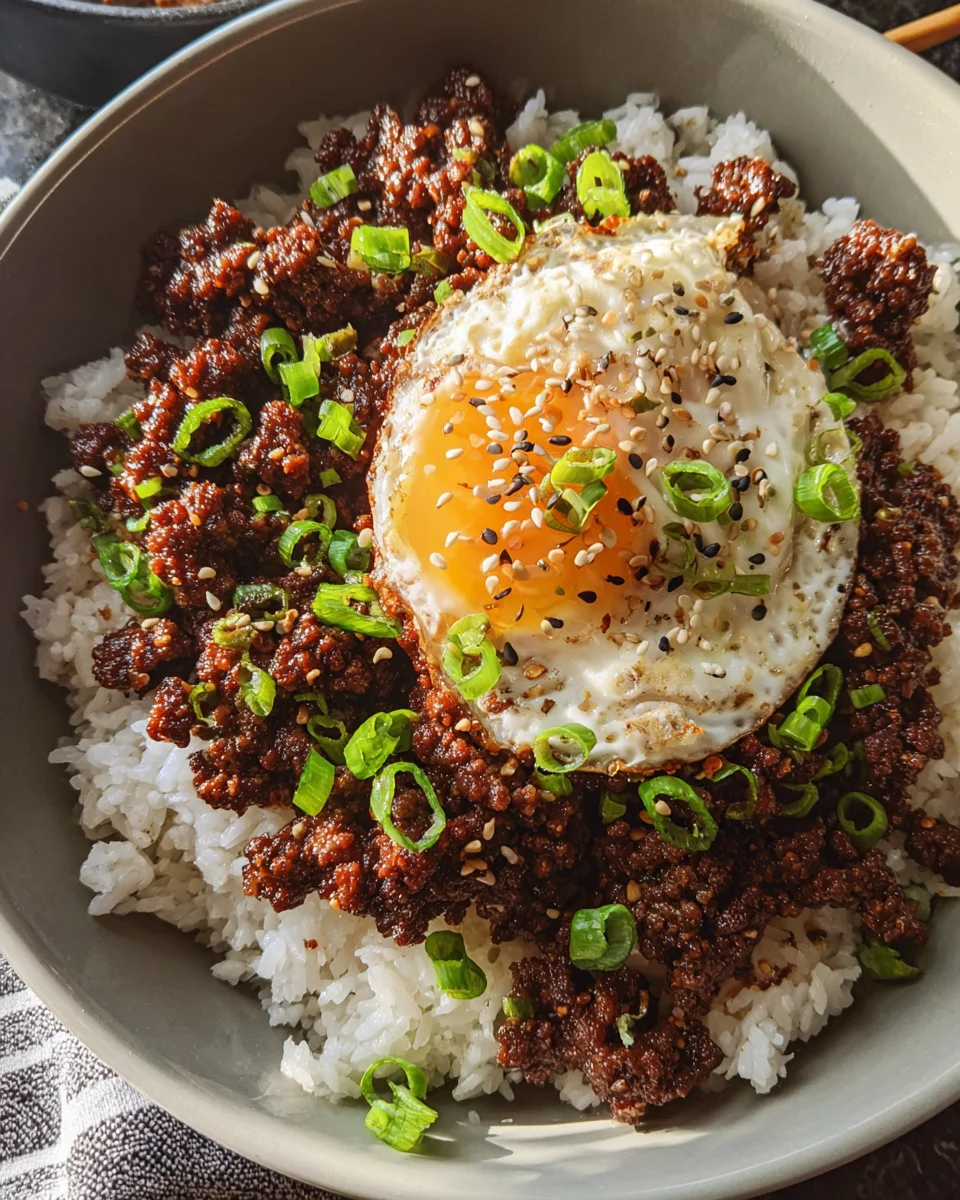 Korean Ground Beef Bowl (25-Minutes) Korean
