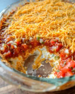Layered Cream Cheese and Salsa Dip
