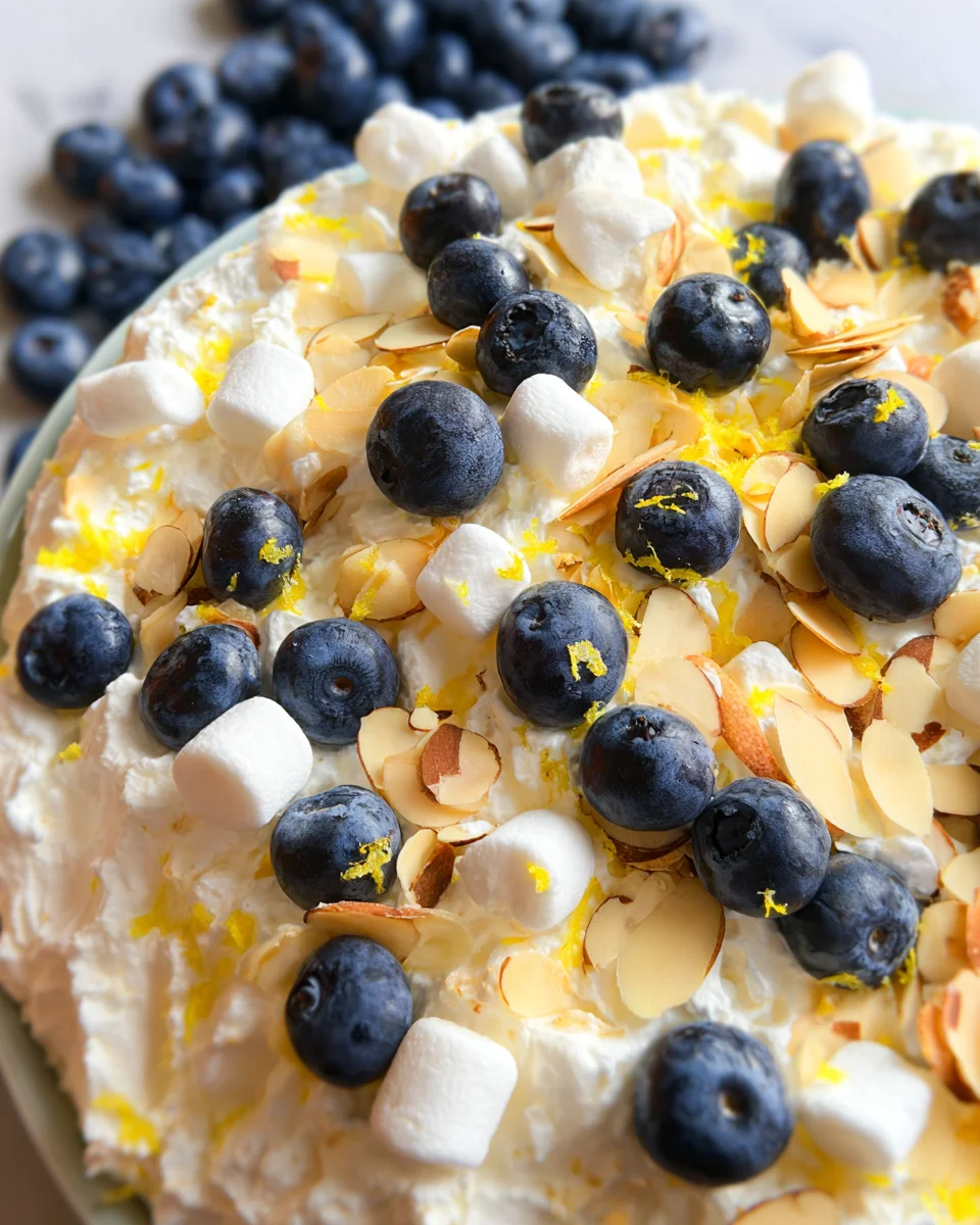 Lemon Blueberry Fluff Lemon