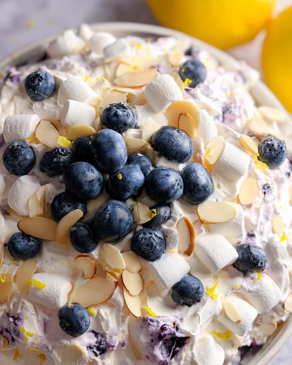 Lemon Blueberry Fluff Lemon
