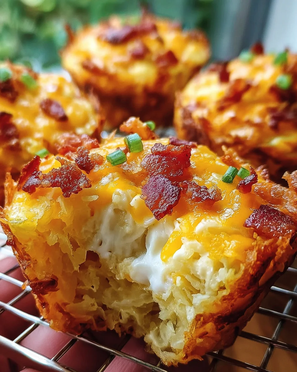 Loaded Bacon and Egg Hash Brown Muffins 21 Loaded