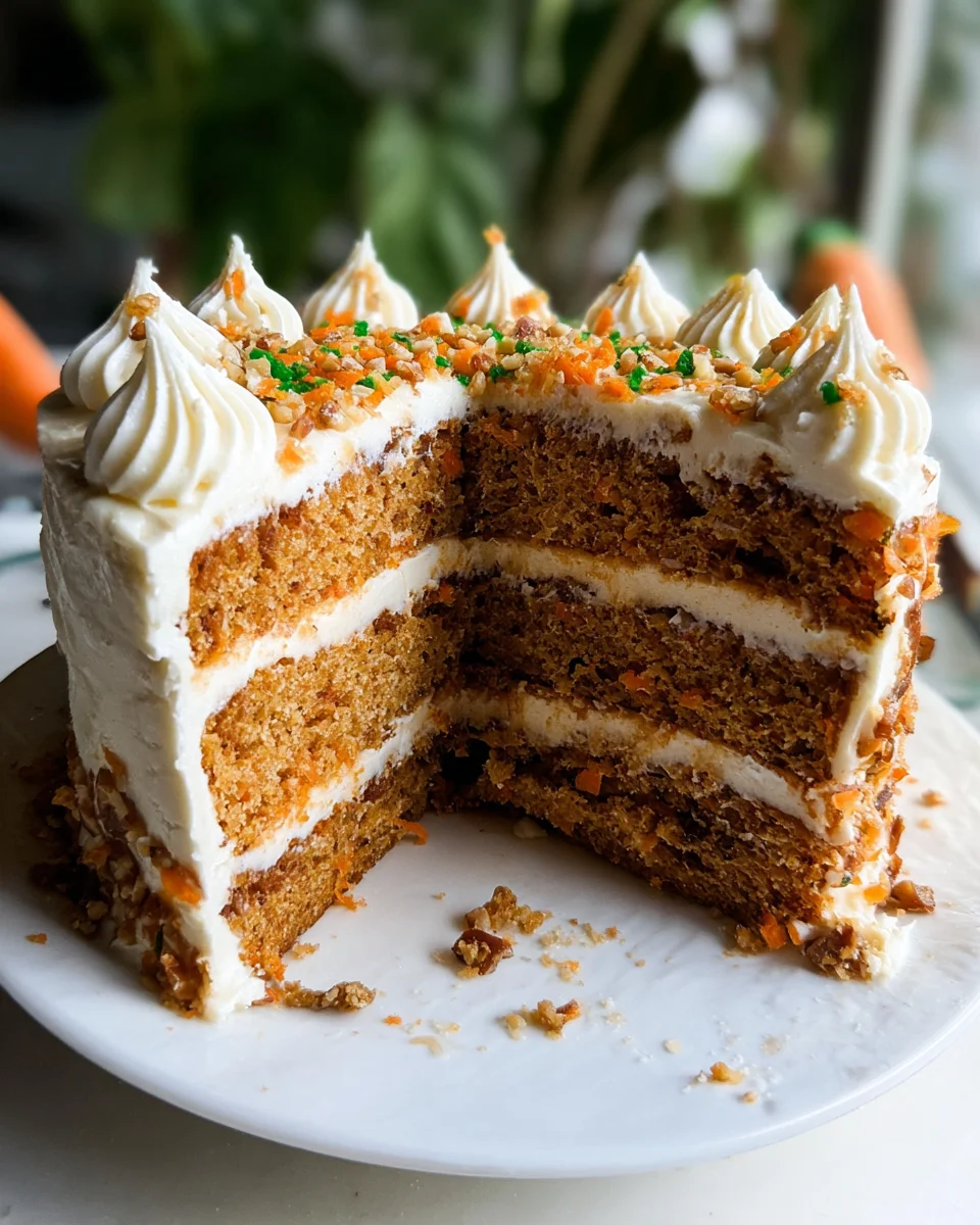 MOIST Vegan Carrot Cake Recipe with Cream Cheese Frosting 21 MOIST